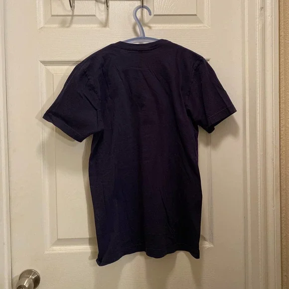 American Apparel Navy Blue Cat T-shirt Humor - Unisex S - Picture 4 of 4